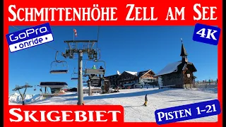 SCHMITTENHÖHE Skigebiet ZELL AM SEE Pisten 1-21 GoPro ONRIDE