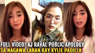 ACTUAL VIDEO ni AJ Raval HALOS UMIYAK na HUMIHINGI ng TAWAD kay Kylie Padilla!!