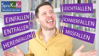 Wortschatz erweitern | Deutsch B1 - C1 | Präfix- und Partikelverben mit FALLEN - TEIL 2