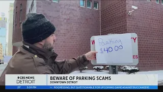 Parking scam during the Detroit Lions game