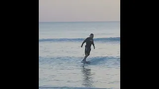 Foil Drive Assisted Prone Foiling in the Shore Break  #shorts #surfing #foiling #beachlife