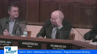 April 4, 2022 Kalamazoo City Commission - Regular Business Meeting