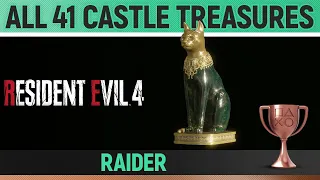 Resident Evil 4 - All 41 Castle Treasures 🏆 Raider Trophy / Achievement Guide