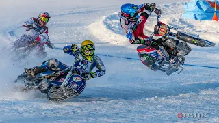 ICE SPEEDWAY CRASHES. Big crash Krasnikov - Koltakov | Russian Superleague. 1 stage, Kamensk-Uralsky