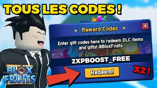 TOUS les CODES DISPONIBLES sur ROBLOX Blox Fruits de 2024 ! (Update 23)