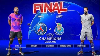 PSG - FC PORTO | Final Champions League Ultimate Difficulty Next Gen MOD PS5 No Crowd