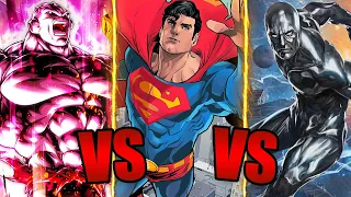 Superman VS Silver Surfer VS Jiren - Who Will Win? | Marvel vs DC Comics vs Dragon Ball