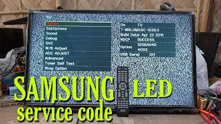 Samsung LED TV Service mode code