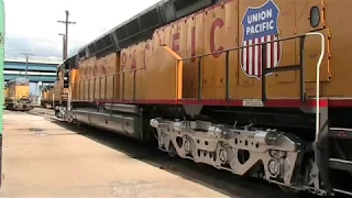 Inside the Worlds largest operating diesel locomotive Union Pacific DD40X 6936 Cheyenne, Wyoming.