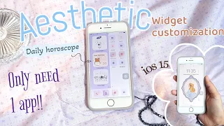 make your iphone 7 aesthetic + widgets customization (purple theme) 💜  / Janny