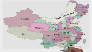 Provinces of China / China Provinces / Political Map of China /  China Map 2022/ Series of World Map