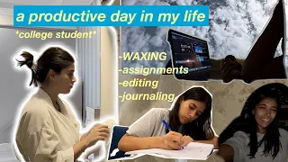 a PRODUCTIVE day in my life *COLLEGE STUDENT*