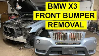 Front Bumper Removal On BMW X3 2011-2014 - Step-By-Step