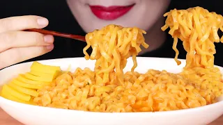 ASMR Cream jjamppong (Cream spicy cheese noodles) 크림 진짬뽕 리얼사운드 먹방 EATING SHOW MUKBANG