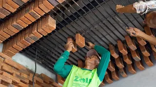 Amazingly Fast Wooden House Construction Technology, And Extremely Skillful Construction Workers