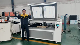 china factory produced 160x100cm mixed hybrid co2 laser cutting machine 300w for galvanized SS sheet