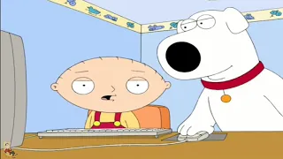 Stewie's reaction to 2 girls 1 cup