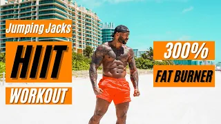 21 min.| Intense Jumping Jacks HIIT Workout | 300% FAT BURNER ( no equipment )