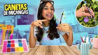 COMO FAZER CANETA PERSONALIZADA DE MIÇANGAS PASSO A PASSO | O MUNDO DE LARISSA