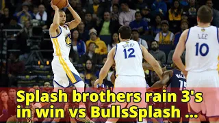 Splash brothers rain 3's in win vs BullsSplash brothers rain 3's in win vs Bulls