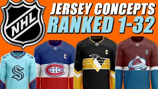 NHL Jersey Concepts Ranked 1-32! (Designs by Gabriel)