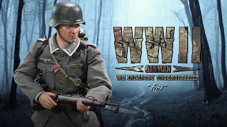 Unboxing video of DID D80157 WWII German WH Infantry Unteroffizier Freid