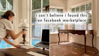 I can’t believe I found this on Facebook Marketplace *vintage writing desk* | XO, MaCenna Vlogs