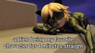 adrien agreste/chat noir being my favorite character for 4:23 minutes straight