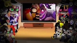 Familia Afton +(Vanessa,Cassidy,Gabriel y Henry) reacciona a Mimic/Glichtrap