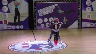 KONDRASHIN Alexey   KOZLOVA Darina  Zagreb 2016 World Masters RR Main Class Foot technique