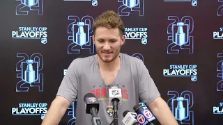 Matthew Tkachuk on his fight with David Pastrnak in Game 2 / 9.05.2024