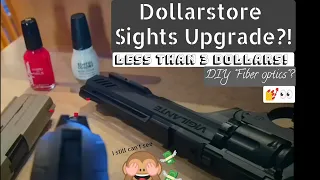 Dollarstore Sights Upgrade ?! - How to make DIY "Fiber optics" Sights using Nailpolish {~1$/Each}