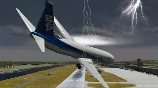 Worst Failed Emergency Landing In Hurricane I X-Plane 11