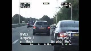 Blik op de Weg OFFICIAL - Fragment Porsche rijdt 213 km/h na correctie; invordering