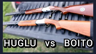 Tiros con escopetas calibre 12!!! Huglu vs Boito  ,   shotgun