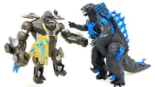 MONSTERVERSE Titan Tech TRANSFORMING GODZILLA & KONG Playmates Review