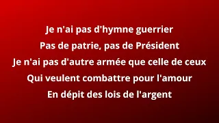 HK - Citoyen du monde (paroles)