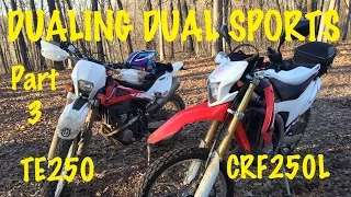 The Dueling Dual Sports Part 3 Honda CRF250L Husqvarna TE250