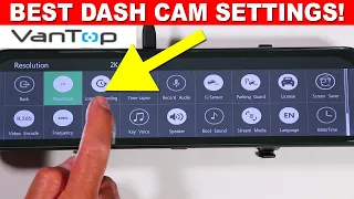 Vantop H612T Dash Cam Full Menu & Recommended Settings (4K, 2K, HD, GPS, Park Mode, Park Assist)