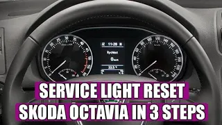 Service light reset Skoda Octavia 2, in 3 simple steps