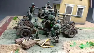 1:35 WW2 diorama : German 88mm Gun Flak