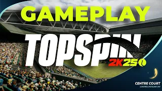 TOPSPIN 2k25 : 1 SET FULL GAMEPLAY - Alcaraz vs Agassi - Wimbledon