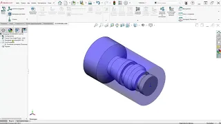 Использование токарной обработки в SOLIDWORKS CAM