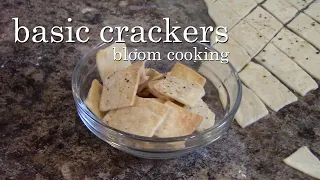 Basic Flour and Water Crackers - two ingredient recipe for beginners