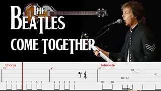 The Beatles - Come Together (Bass Tabs) By Paul McCartney