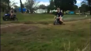 mini moto face plant fail!!