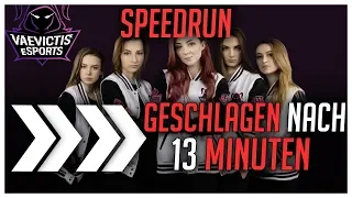 Geschlagen in 13Min! Vaevictis eSports Speed Run World Record [League of Legends]