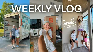 packing + moving into our new home!