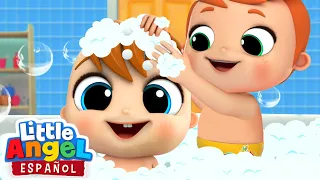 Bebé Juan Aprende a Bañarse🛁 | Canción Infantil | Little Angel Español