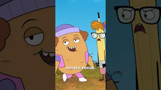 pencil's lost and potato has a plan! 🥔 | rock paper scissors #shorts